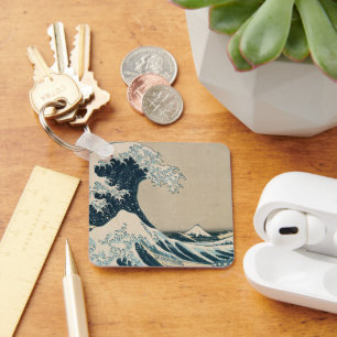 The Great Wave off Kanagawa Keychain