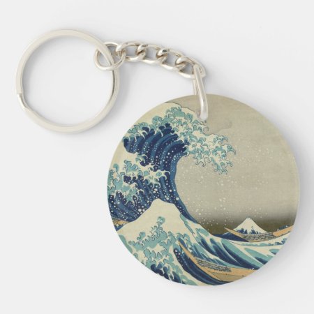 The Great Wave Off Kanagawa Keychain
