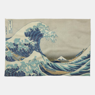 The Great Wave off Kanagawa Kitchen Towel