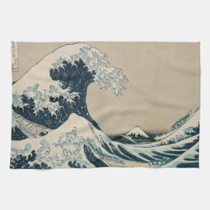 The Great Wave off Kanagawa Kitchen Towel