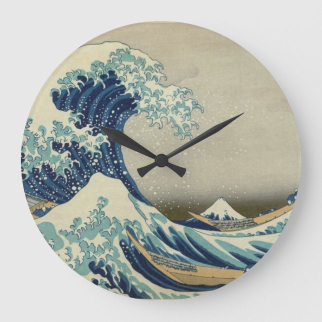 The Great Wave off Kanagawa Large Clock (Front)