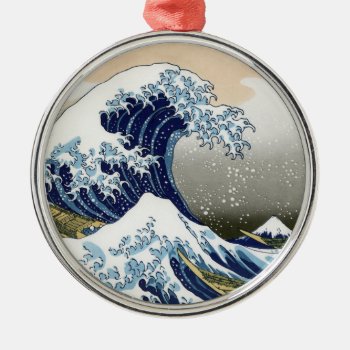 The Great Wave Off Kanagawa Metal Ornament by Zazilicious at Zazzle