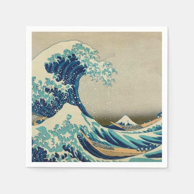 The Great Wave off Kanagawa Napkins (Front)