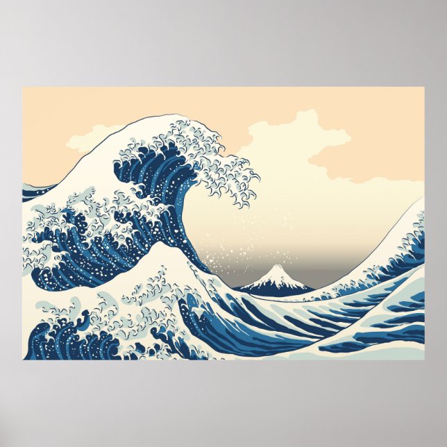 The great wave off kanagawa painting reproduction  poster (Front)