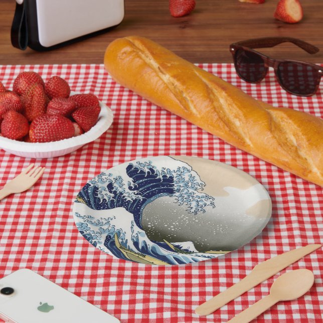 The Great Wave Off Kanagawa Paper Plates (Picnic)