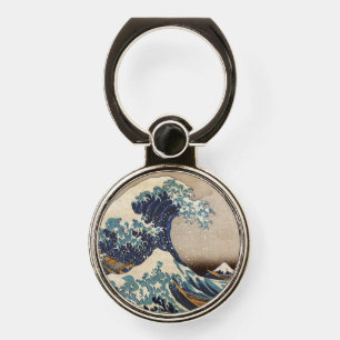 The Great Wave off Kanagawa Phone Ring Stand