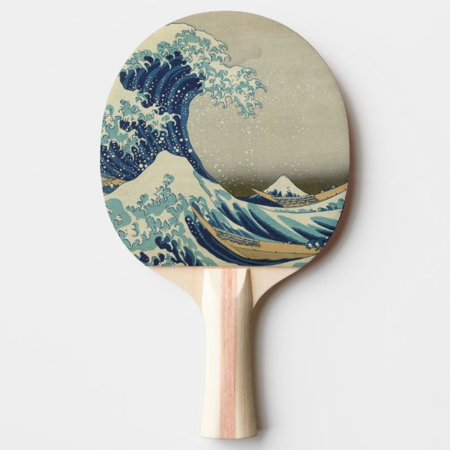 The Great Wave off Kanagawa Ping-Pong Paddle (Front)