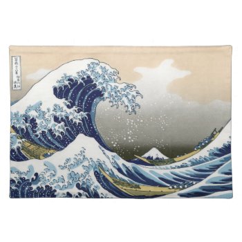 The Great Wave Off Kanagawa Placemat by Zazilicious at Zazzle