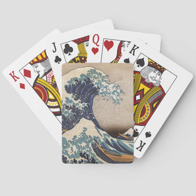 The Great Wave off Kanagawa Poker Cards (Back)