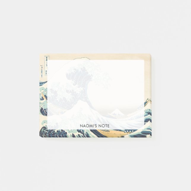 The Great Wave off Kanagawa Post-it Notes (Front)