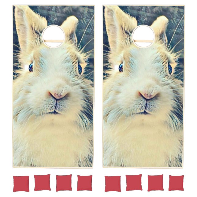 The Great Wave Off Kanagawa rabbit pet Cornhole Set (Set)