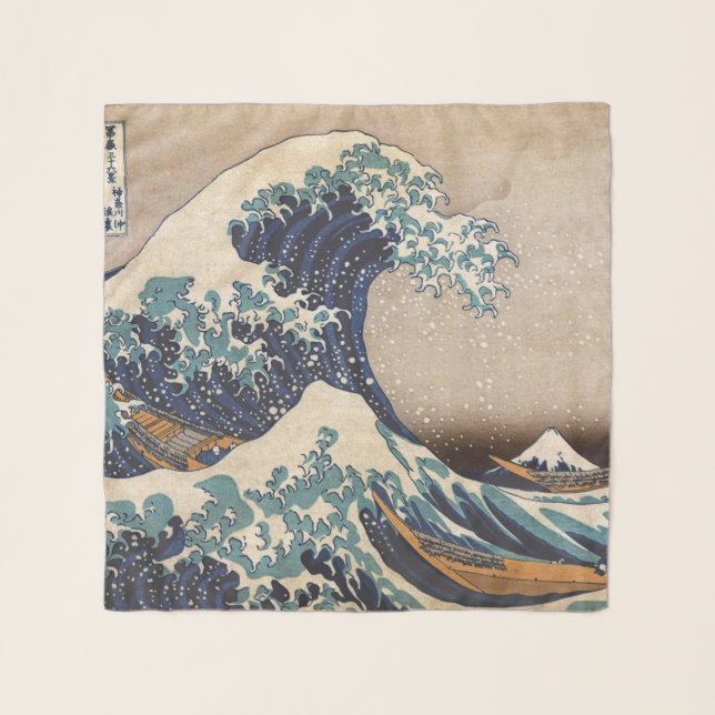 The Great Wave off Kanagawa Scarf (Front)