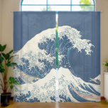 The Great Wave Off Kanagawa Sheer Curtains