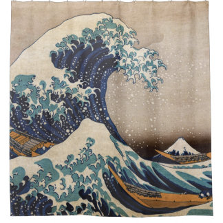 The Great Wave off Kanagawa Shower Curtain
