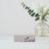 The Great Wave off Kanagawa Skinny Business Card (Standing Front)