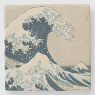 The Great Wave off Kanagawa Stone Coaster