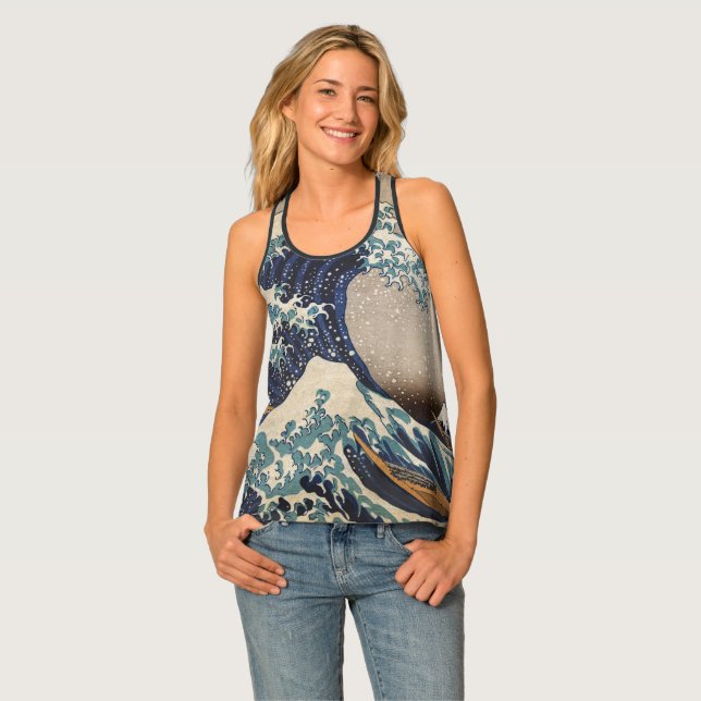 The Great Wave off Kanagawa Tank Top (Front Full)