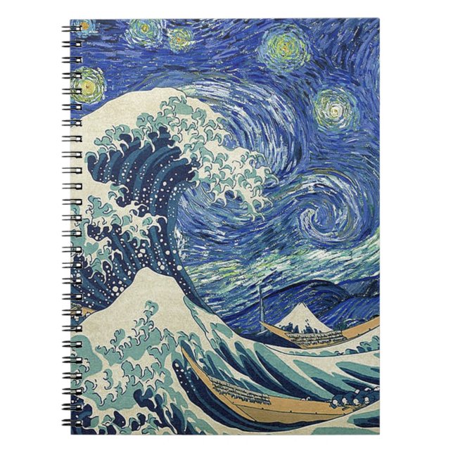 The Great Wave Off Kanagawa - The Starry Night Notebook (Front)