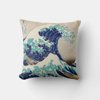 The Great Wave off Kanagawa Throw Pillow