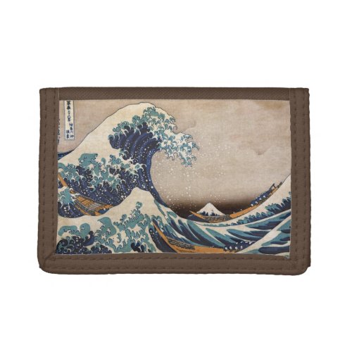 The Great Wave off Kanagawa Trifold Wallet