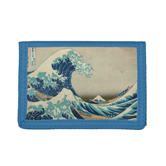 The Great Wave off Kanagawa Trifold Wallet (Front)