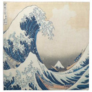 The Great Wave off Kanagawa Ukiyo-e Japanese Cloth Napkin