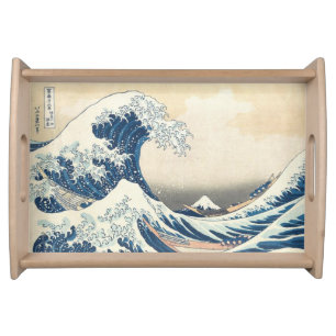The Great Wave off Kanagawa Ukiyo-e Japanese Serving Tray