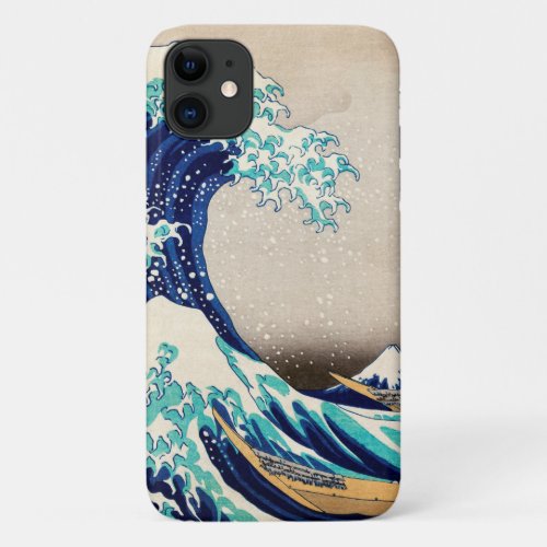 The Great Wave off Kanagawa Vintage Japanese Art iPhone 11 Case