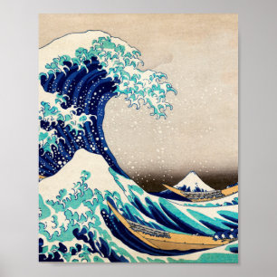 The Great Wave off Kanagawa Vintage Japanese Art Poster