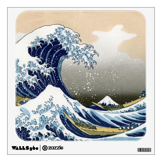 The Great Wave Off Kanagawa Wall Sticker (Front)