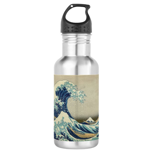 The Great Wave off Kanagawa Water Bottle (Front)