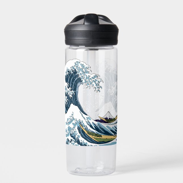 The Great Wave off Kanagawa  Water Bottle (Front)