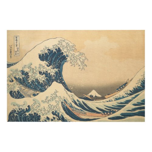 The Great Wave off Kanagawa Wood Wall Art