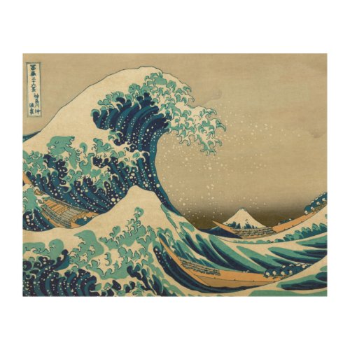 The Great Wave off Kanagawa Wood Wall Decor