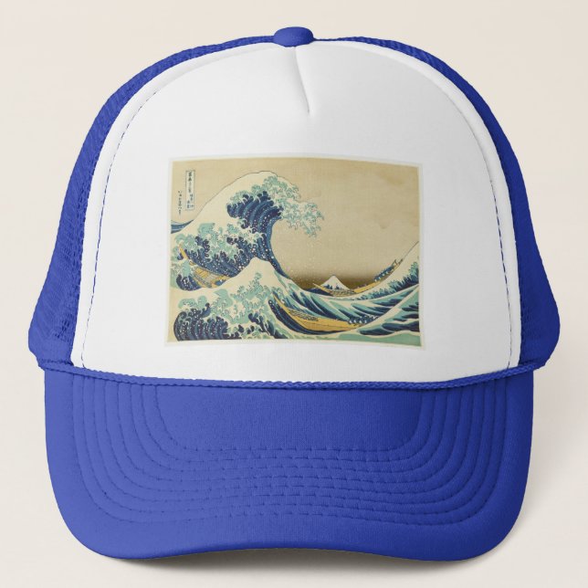 The Great Wave Off Shore of Kanagawa Trucker Hat (Front)