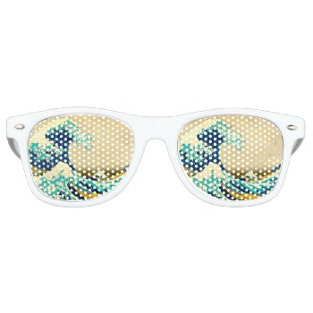 The Great Wave Retro Sunglasses by CustomizeYourWorld at Zazzle