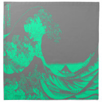 The Great Wave Seafoam Green & Gray
