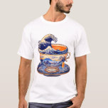 The Great Wave Tea Cup T-Shirt