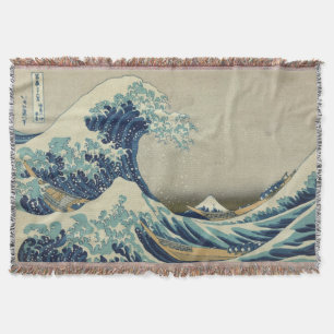The Great Wave Throw Blanket