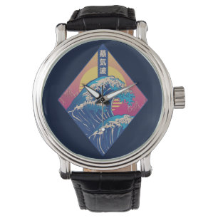 The Great Wave Vaporwave Watch
