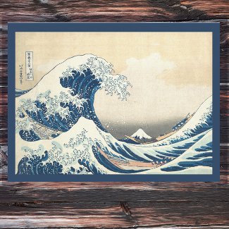 The Great Wave  -  Vintage Japanese  art 