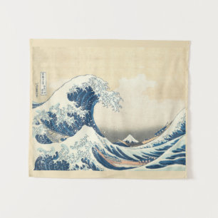 The Great Wave  -  Vintage Japanese  art Tapestry