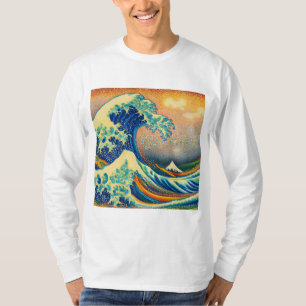 The Great Wave, wave off Kanagawa v2 T-Shirt