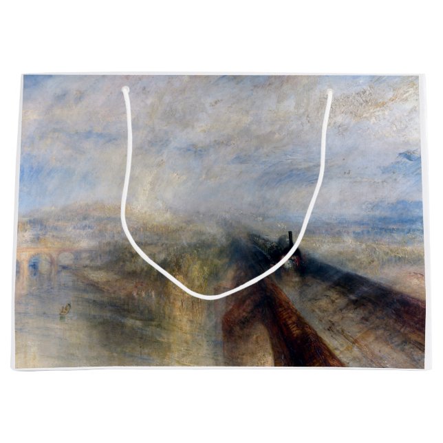The Great Western Railway, William Turner, 1844 Large Gift Bag (Front)