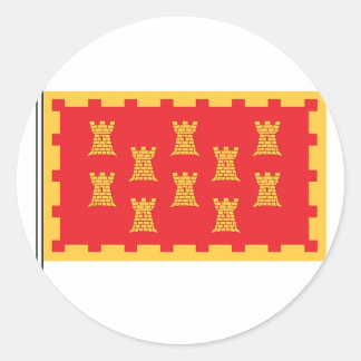 The Greater Mancunian Flag Classic Round Sticker
