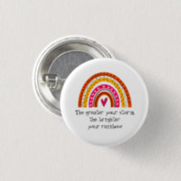 Be A Rainbow in Someone's Storm Watercolor Button Badge Reel