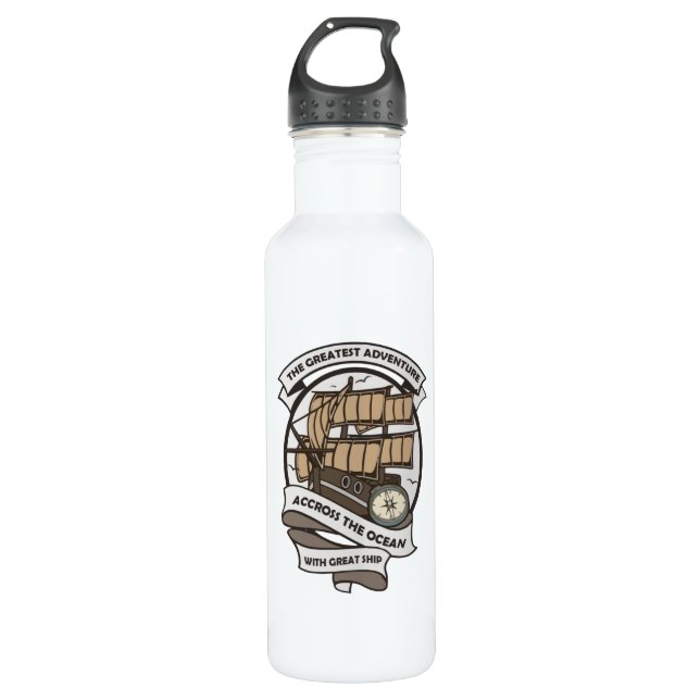 The Greatest Adventure Stainless Steel Water Bottle (Front)