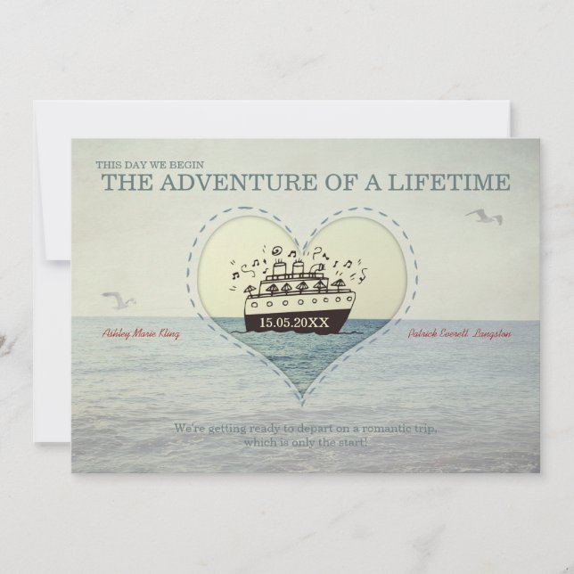 The Greatest Adventure - Wedding Invite (Front)
