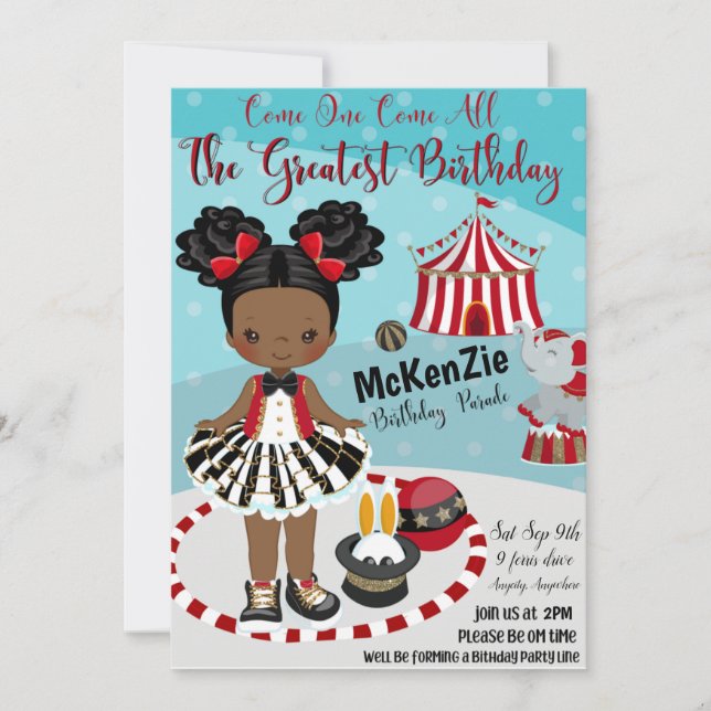 The Greatest Birthday Invitation Card (Front)