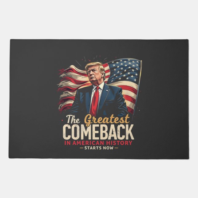 The Greatest Comeback in American History Trump  Doormat (Front)
